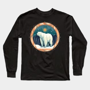 Polar Bear in Ornament, Love Bears Long Sleeve T-Shirt